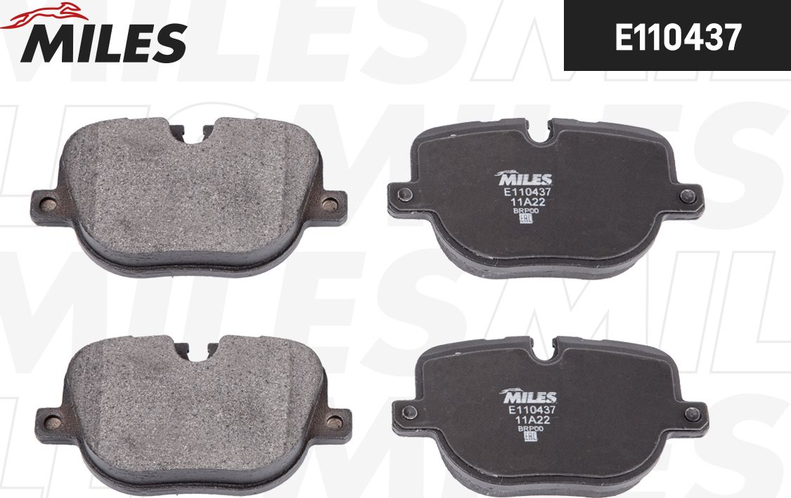 Тормозные колодки Miles (Semi-Metallic). Артикул E110437