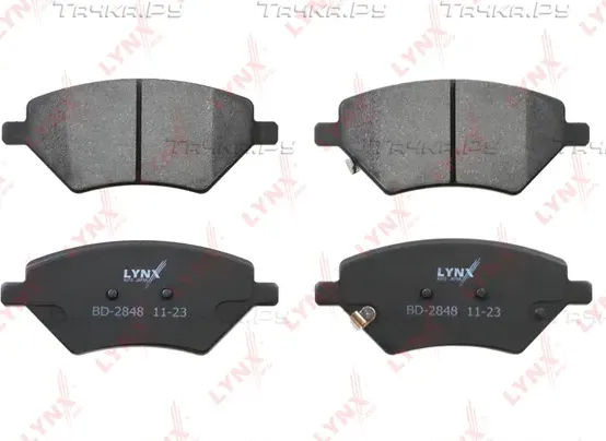Колодки тормозные CHERY Tiggo (14-) передние (4шт.) LYNX (Lynxauto). Артикул BD2848