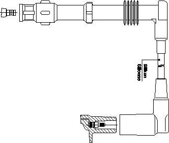 Высоковольтные провода (провода зажигания) Bremi для Audi 80 IV (B3) 1990-1991. Артикул 188A85