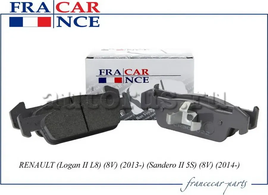 Колодка дискового тормоза перед (Francecar). Артикул FCR30B022