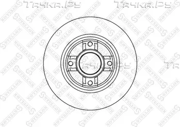 Тормозной диск Stellox задний для Renault Modus I 2004-2013. Артикул 6020-3937-SX
