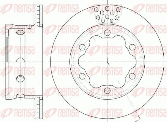 Тормозной диск Remsa. Артикул 6623.10