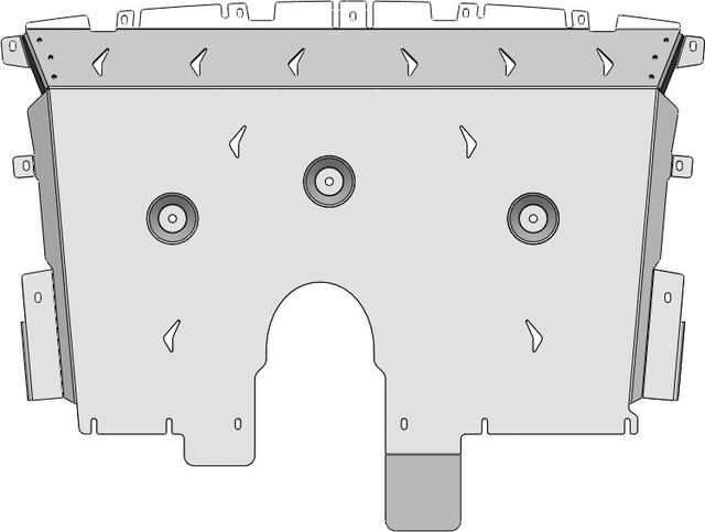 Защита алюминиевая АВС-Дизайн для картера и КПП Li Auto L6 2024-2026. Артикул 53.03ABC