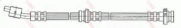 Тормозной шланг TRW передний правый для Nissan Almera N16 2000-2006. Артикул PHD481