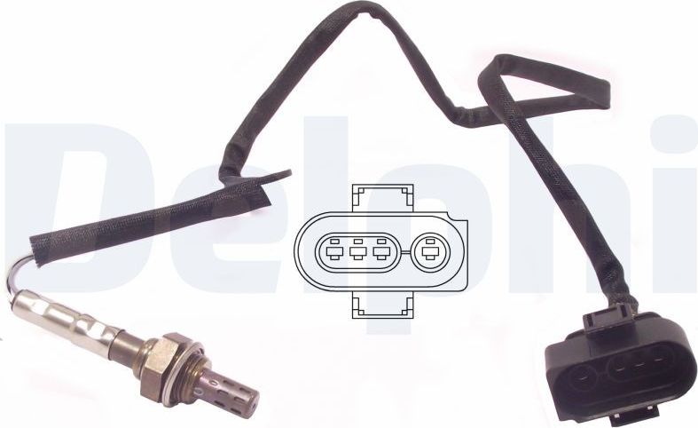 Лямбда-зонд (кислородный датчик) Delphi. Артикул ES10967-12B1