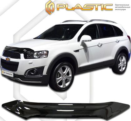 Дефлектор СА Пластик для капота (Classic черный) Chevrolet Captiva 2012-2016. Артикул 2010010107666