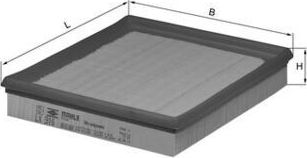 Воздушный фильтр Mahle для Daewoo Espero 1991-1999. Артикул LX 316
