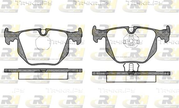 Тормозные колодки RoadHouse задние для BMW 7 III (E38) 1994-2001. Артикул 2381.00