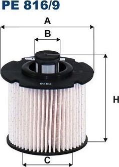 Топливный фильтр Filtron для Citroen C3 Picasso I 2015-2017. Артикул PE 816/9