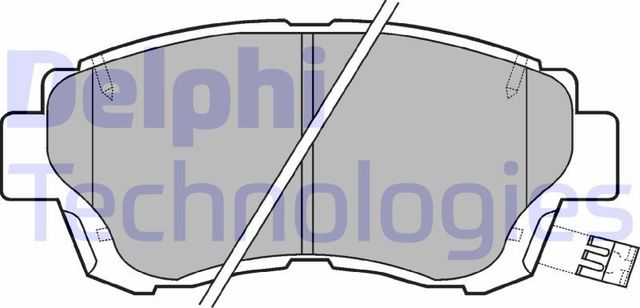 Тормозные колодки Delphi (Low-Metallic). Артикул LP936