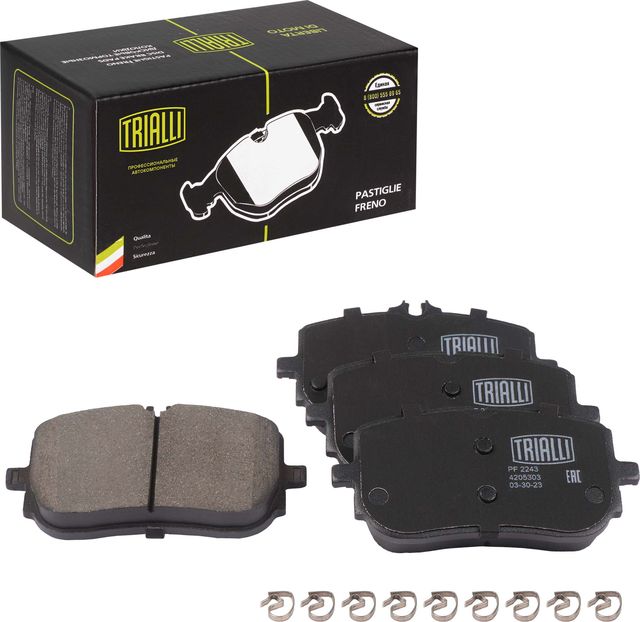 Тормозные колодки Trialli (Low-Metallic). Артикул PF 2243
