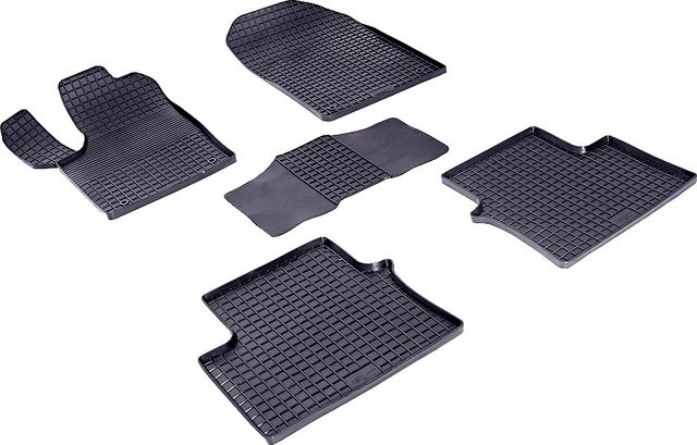 Коврики резиновые Seintex с узором сетка для салона Jeep Grand Cherokee WK2 2010-2026. Артикул 84993