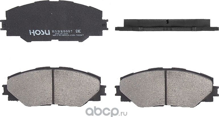 Колодки тормозные перед TOYOTA RAV4 05 (Hosu). Артикул HSBR0087