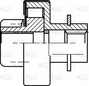 Бендикс стартера StartVOLT. Артикул VCS 0502