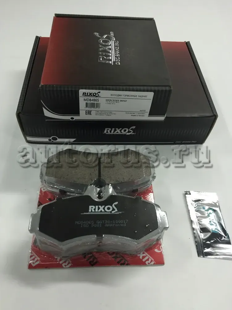 Колодки тормозные дисковые, комплект (Rixos). Артикул MD8486S