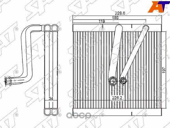 Испаритель кондиционера AUDI A1 10-15SKODA RAPID (SAT) SAT. Артикул ST4330004
