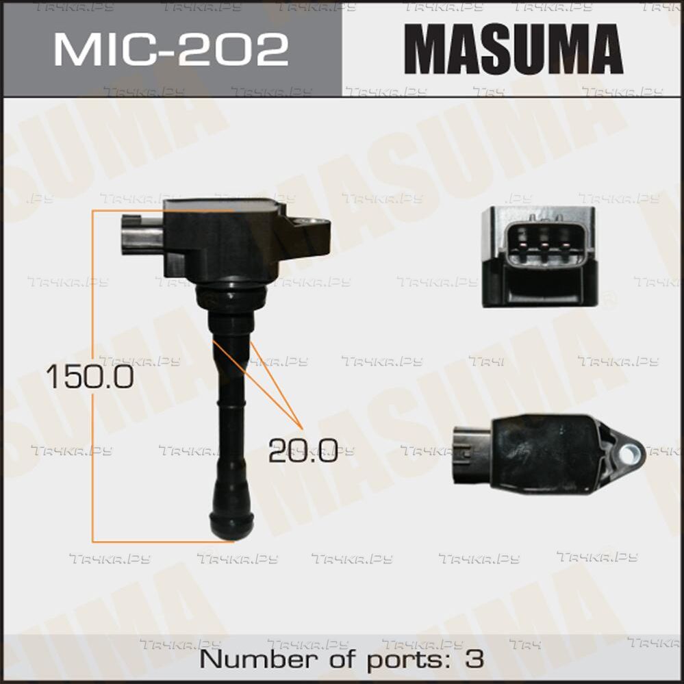Катушка зажигания Masuma для Nissan Juke I 2010-2019. Артикул MIC-202