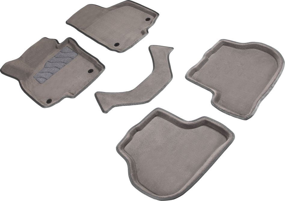 Коврики Seintex 3D ворсовые для салона Volkswagen Jetta V 2005-2010 СЕРЫЕ. Артикул 82171