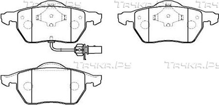 Тормозные колодки HSB передние для Volkswagen Golf IV 2000-2006. Артикул HP9482