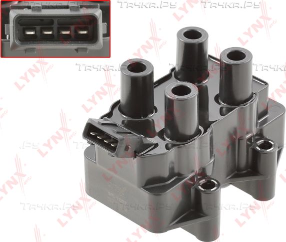 Катушка зажигания LYNXauto для Opel Calibra 1994-1997. Артикул SPL1007