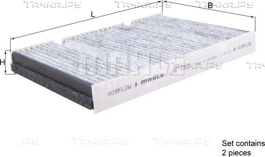 Салонный фильтр Mahle. Артикул LAK 1377/S