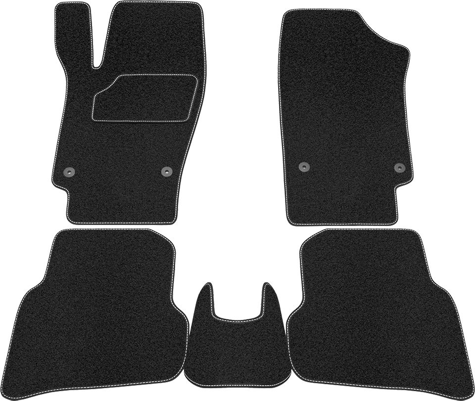 Коврики Rezkon ворсовые Стандарт для салона Volkswagen Polo седан 2009-2017. Артикул 2035020100