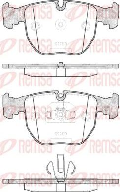 Тормозные колодки Remsa. Артикул 0596.20