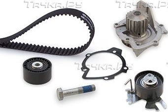 Помпа (водяной насос) с комплектом ремня ГРМ Gates PowerGrip® для Peugeot 407 2009-2010. Артикул KP15672XS