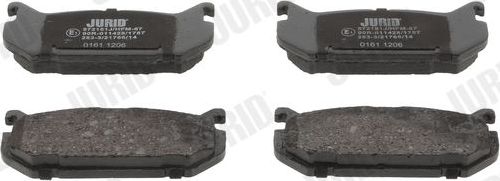 Тормозные колодки Jurid задние для Mazda 626 IV (GE) 1991-1997. Артикул 572161J