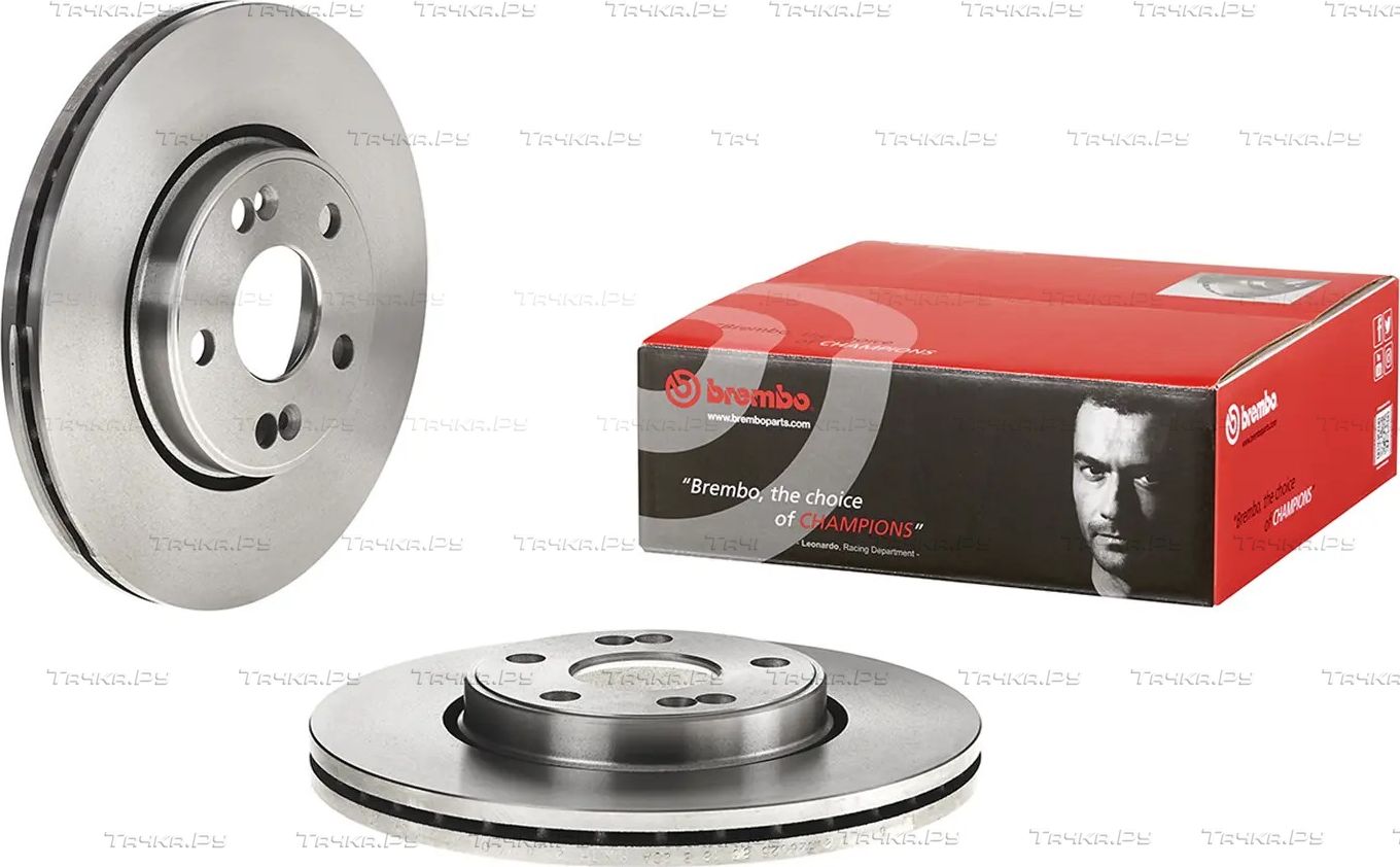 Тормозной диск Brembo PRIME LINE передний для Renault Megane II 2008-2009. Артикул 09.8137.14