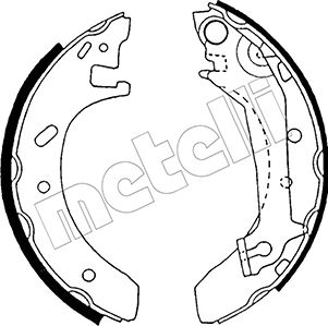 Тормозные колодки Metelli задние для Ford Escort V 1995-1999. Артикул 53-0124