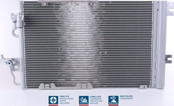 Радиатор кондиционера (конденсатор) Nissens (алюминий). Артикул 94807