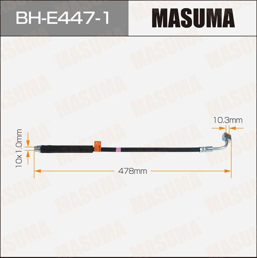 Шланг тормозной MASUMA OPEL- /rear/ MOKKA RH. Артикул BHE4471