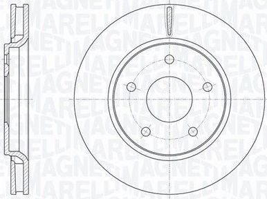 Тормозной диск Magneti Marelli. Артикул 361302040638
