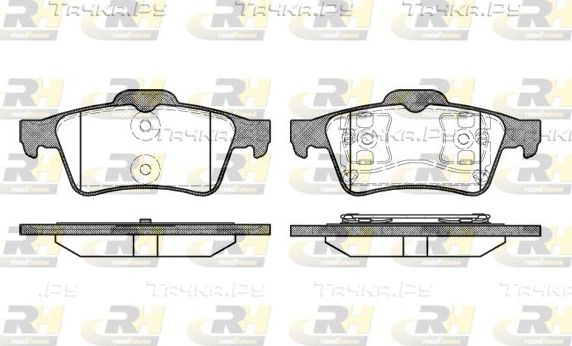 Тормозные колодки RoadHouse задние для Mazda 3 II (BL) 2008-2014. Артикул 2842.00