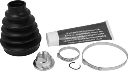 Пыльник шруса (комплект) Metelli (резина). Артикул 13-0552