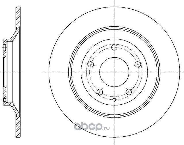Диск тормозной (G-Brake). Артикул GR01991