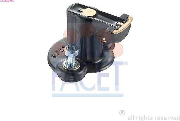 БЕГУНОК РАСПРЕДЕЛИТЕЛЯ ЗАЖИГАНИЯ Facet Made in Italy - OE Equivalent. Артикул 3.7573/27RS