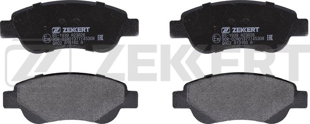 Тормозные колодки Zekkert передние для Citroen C1 II 2014-2026. Артикул BS-1939