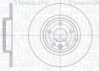 Тормозной диск Magneti Marelli задний для Jaguar E-Pace 2017-2026. Артикул 361302040666