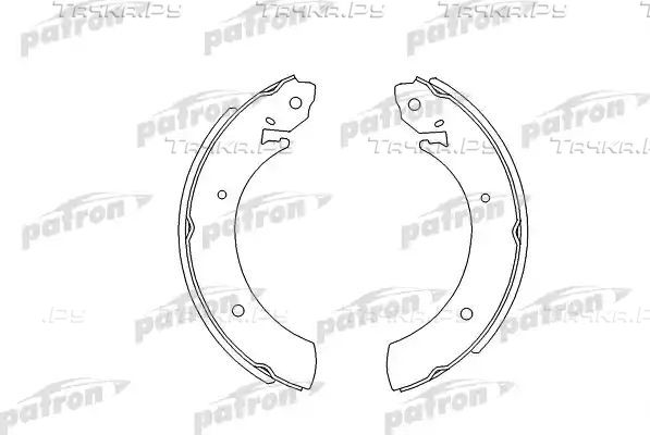 Тормозные колодки Patron задние для Hyundai Grace 1997-2004. Артикул PSP361