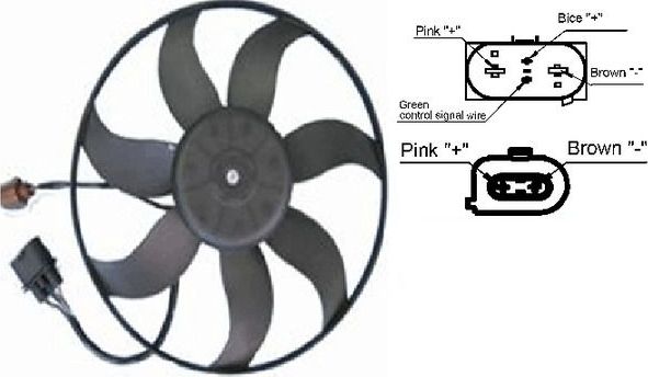 Вентилятор радиатора двигателя Mahle Behr. Артикул CFF 187 001S