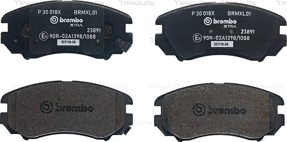 Тормозные колодки Brembo XTRA LINE для Changan CS35 2014-2026. Артикул P 30 018X