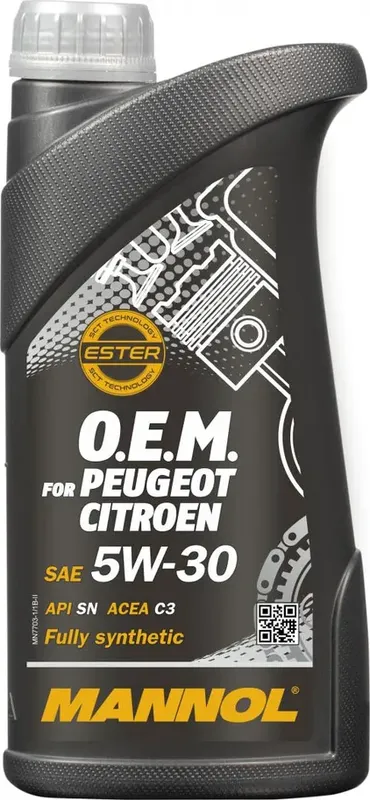 Масло моторное O.E.M. for PEUGEOT CITROEN 5W-30 (1л) (Mannol). Артикул 1064