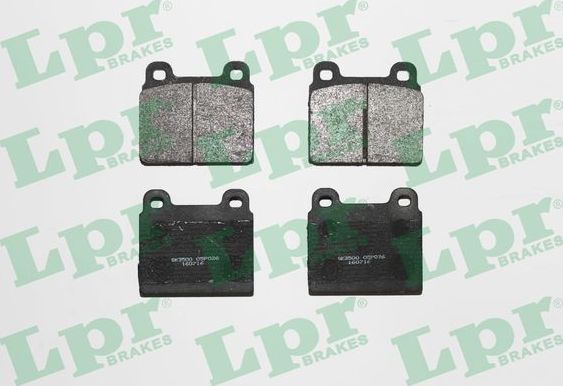 Тормозные колодки LPR передние для Volkswagen Transporter T3 1979-1992. Артикул 05P026