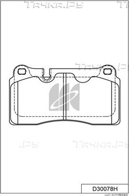 Тормозные колодки MK Kashiyama. Артикул D30078H
