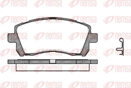 Тормозные колодки Remsa. Артикул 0655.02