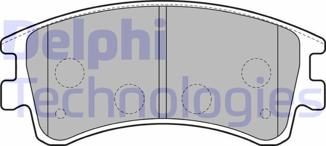 Тормозные колодки Delphi (Low-Metallic) передние для Mazda 6 I (GG) 2002-2008. Артикул LP1799