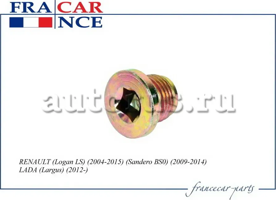 Пробка поддона картера (Francecar). Артикул FCR210232
