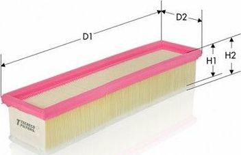 Воздушный фильтр  Tecneco Filters. Артикул AR1615PMS